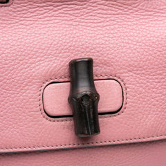 Medium Leather Bamboo Daily Satchel
