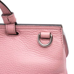 Medium Leather Bamboo Daily Satchel