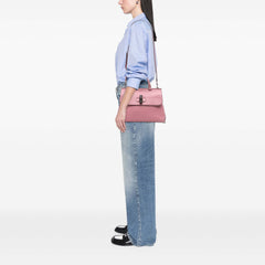 Medium Leather Bamboo Daily Satchel