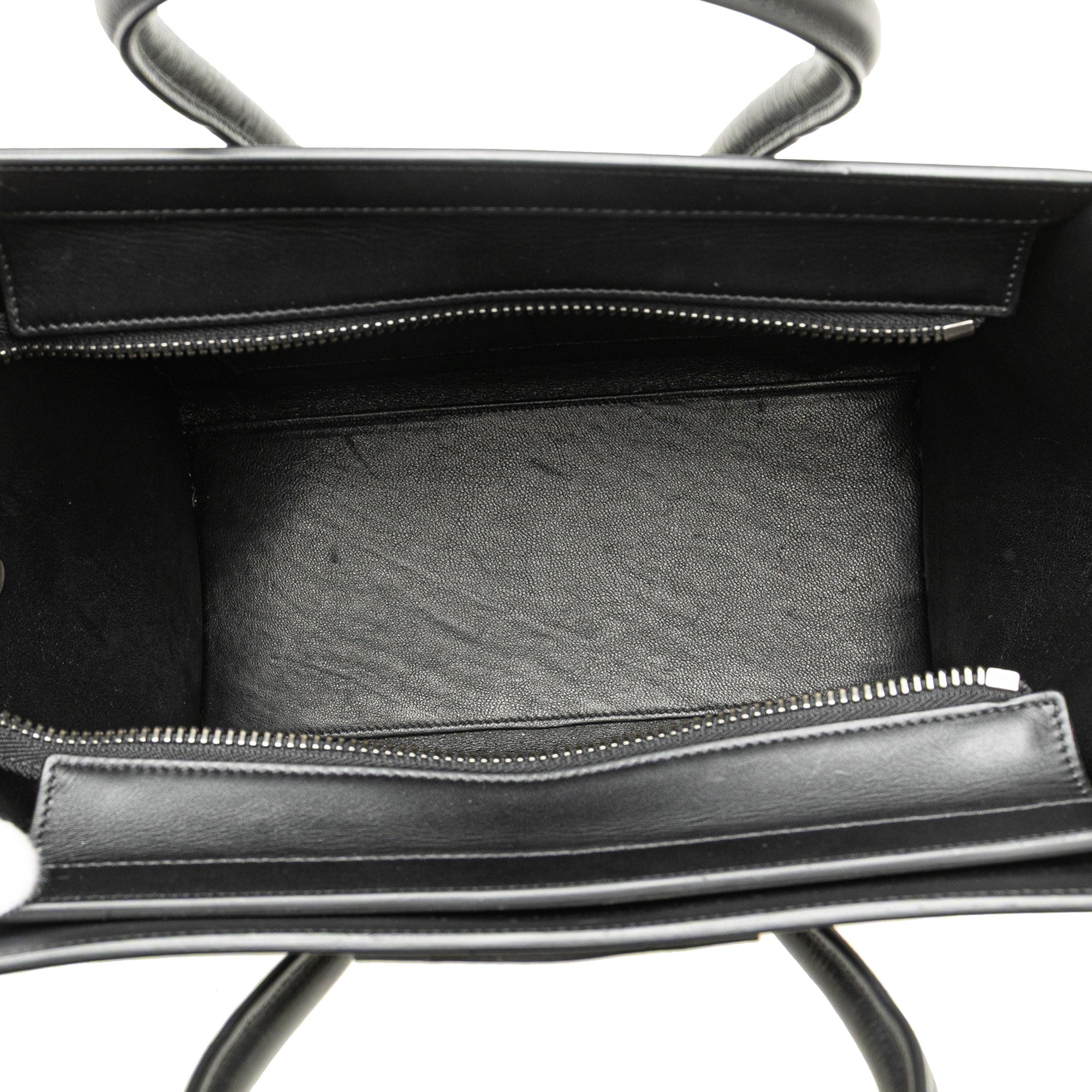 Micro Tricolor Nubuck and Calfskin Luggage Tote
