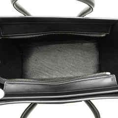 Micro Tricolor Nubuck and Calfskin Luggage Tote