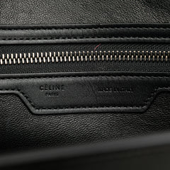 Micro Tricolor Nubuck and Calfskin Luggage Tote