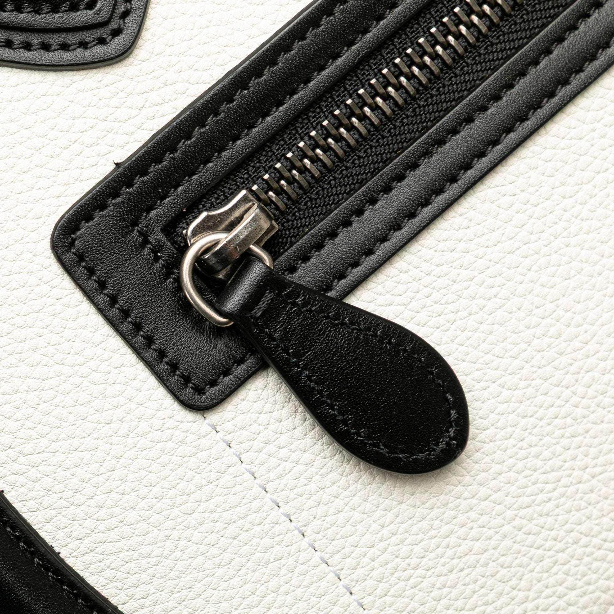 Micro Tricolor Nubuck and Calfskin Luggage Tote