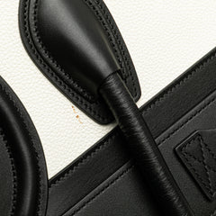 Micro Tricolor Nubuck and Calfskin Luggage Tote