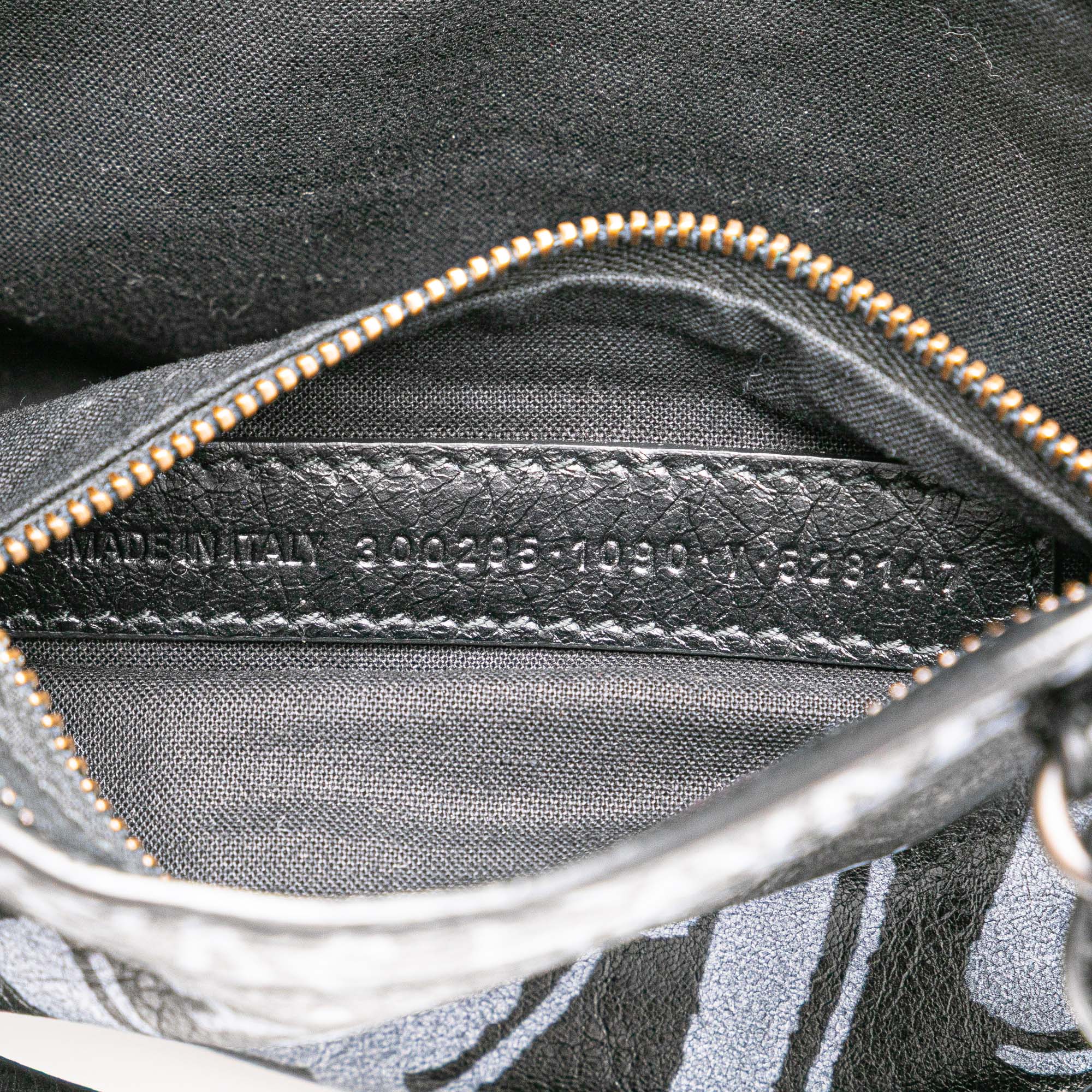 Mini Lambskin Motocross Graffiti Classic City Satchel