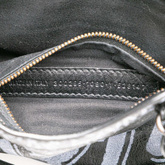 Mini Lambskin Motocross Graffiti Classic City Satchel