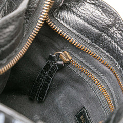 Mini Lambskin Motocross Graffiti Classic City Satchel