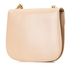Teen Shiny Calfskin Triomphe Besace Clea Chain Crossbody
