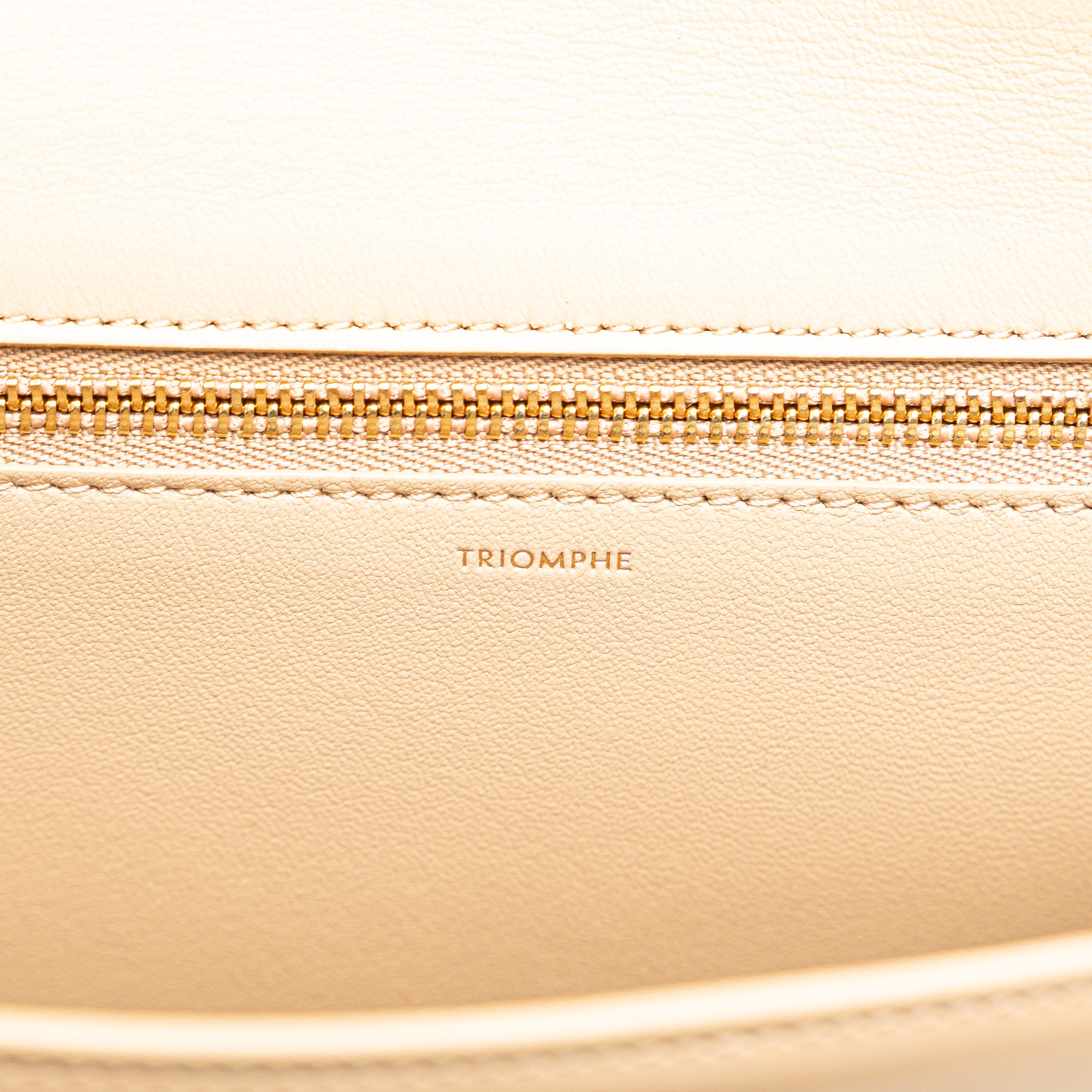 Teen Shiny Calfskin Triomphe Besace Clea Chain Crossbody
