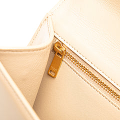 Teen Shiny Calfskin Triomphe Besace Clea Chain Crossbody