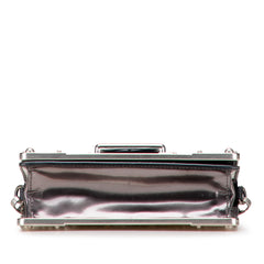 Saffiano Trimmed Metallic Vitello Cahier Bag