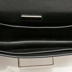 Saffiano Trimmed Metallic Vitello Cahier Bag