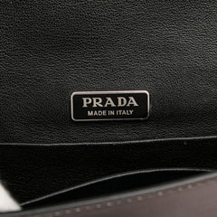 Saffiano Trimmed Metallic Vitello Cahier Bag