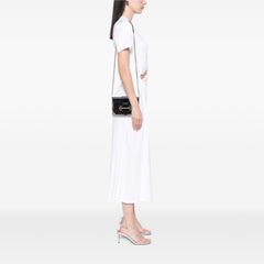 Saffiano Trimmed Metallic Vitello Cahier Bag