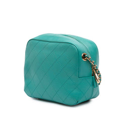 CC Stitched Calfskin Enamel Camera Bag