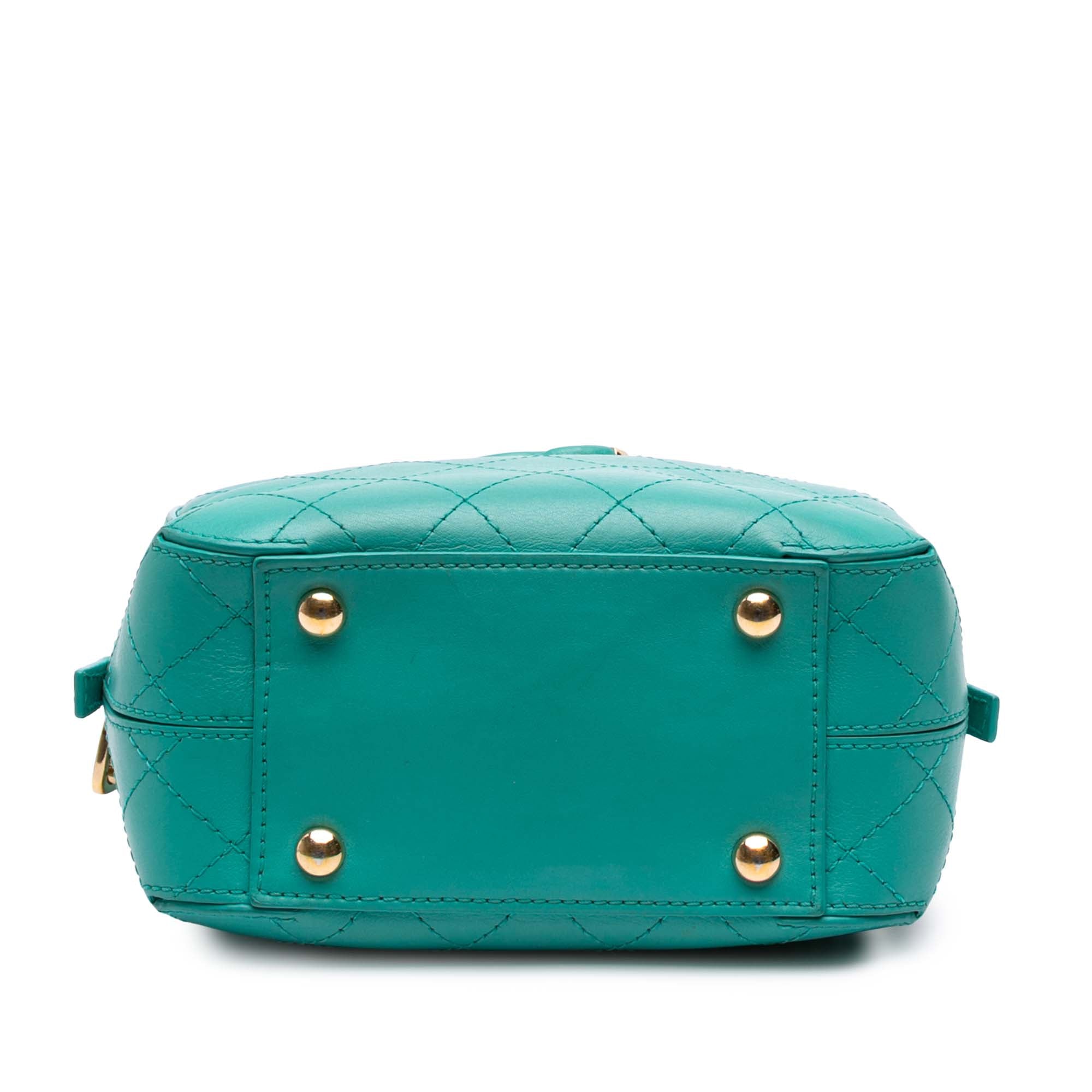 CC Stitched Calfskin Enamel Camera Bag