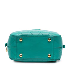 CC Stitched Calfskin Enamel Camera Bag