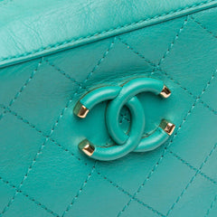 CC Stitched Calfskin Enamel Camera Bag