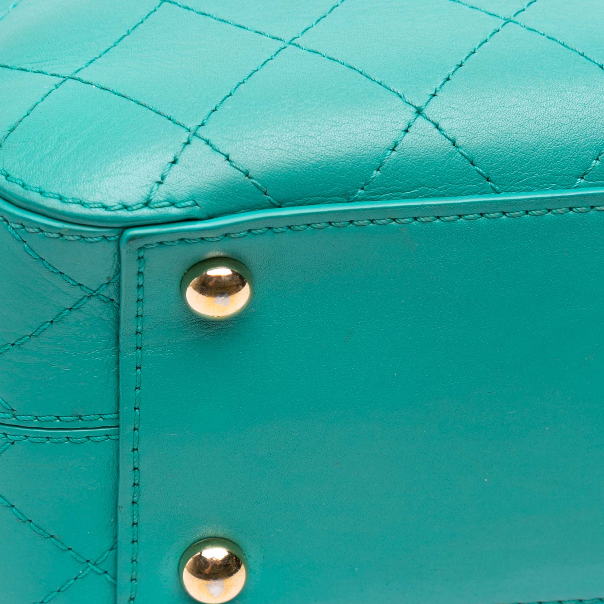 CC Stitched Calfskin Enamel Camera Bag