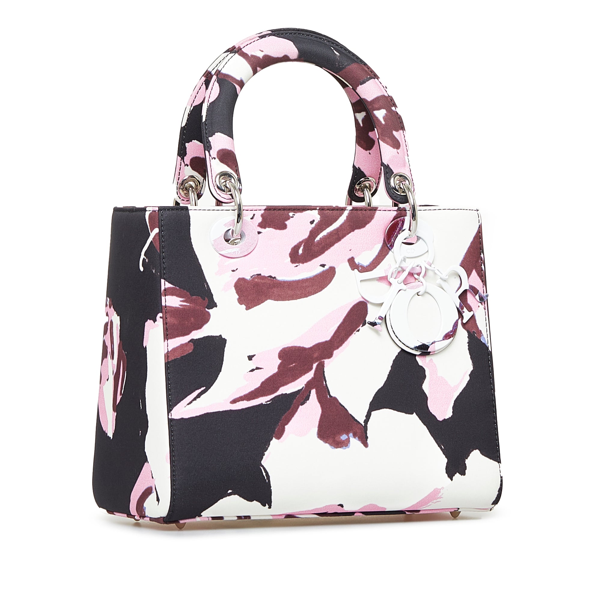 Medium Canvas Floral Graffiti Lady Dior