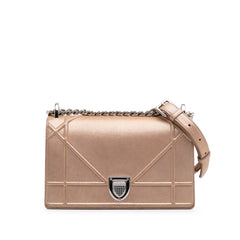 Small Iridescent Lambskin Diorama Flap