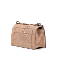 Small Iridescent Lambskin Diorama Flap