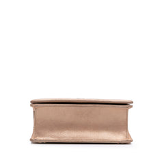 Small Iridescent Lambskin Diorama Flap