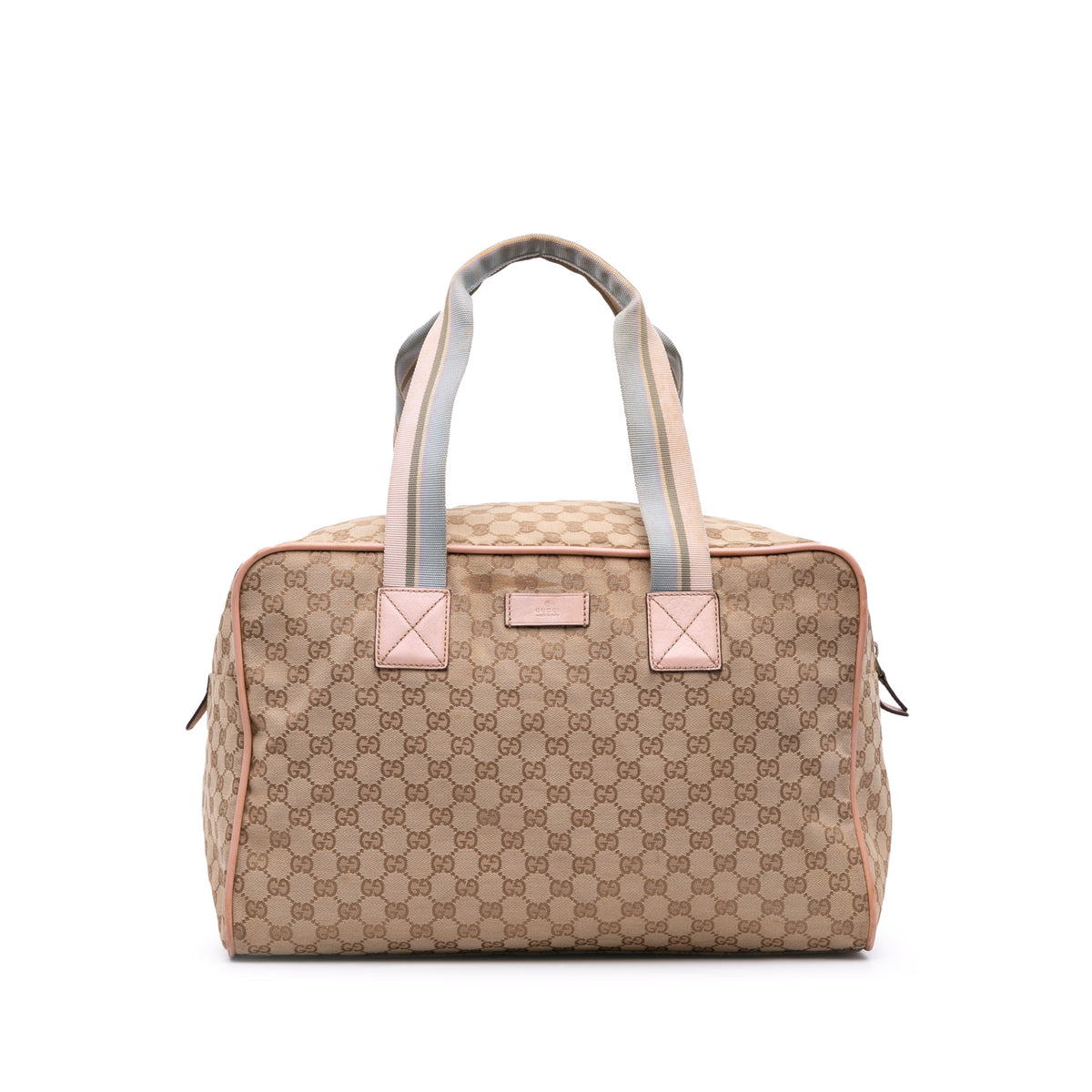 GG Canvas Web Duffle Bag