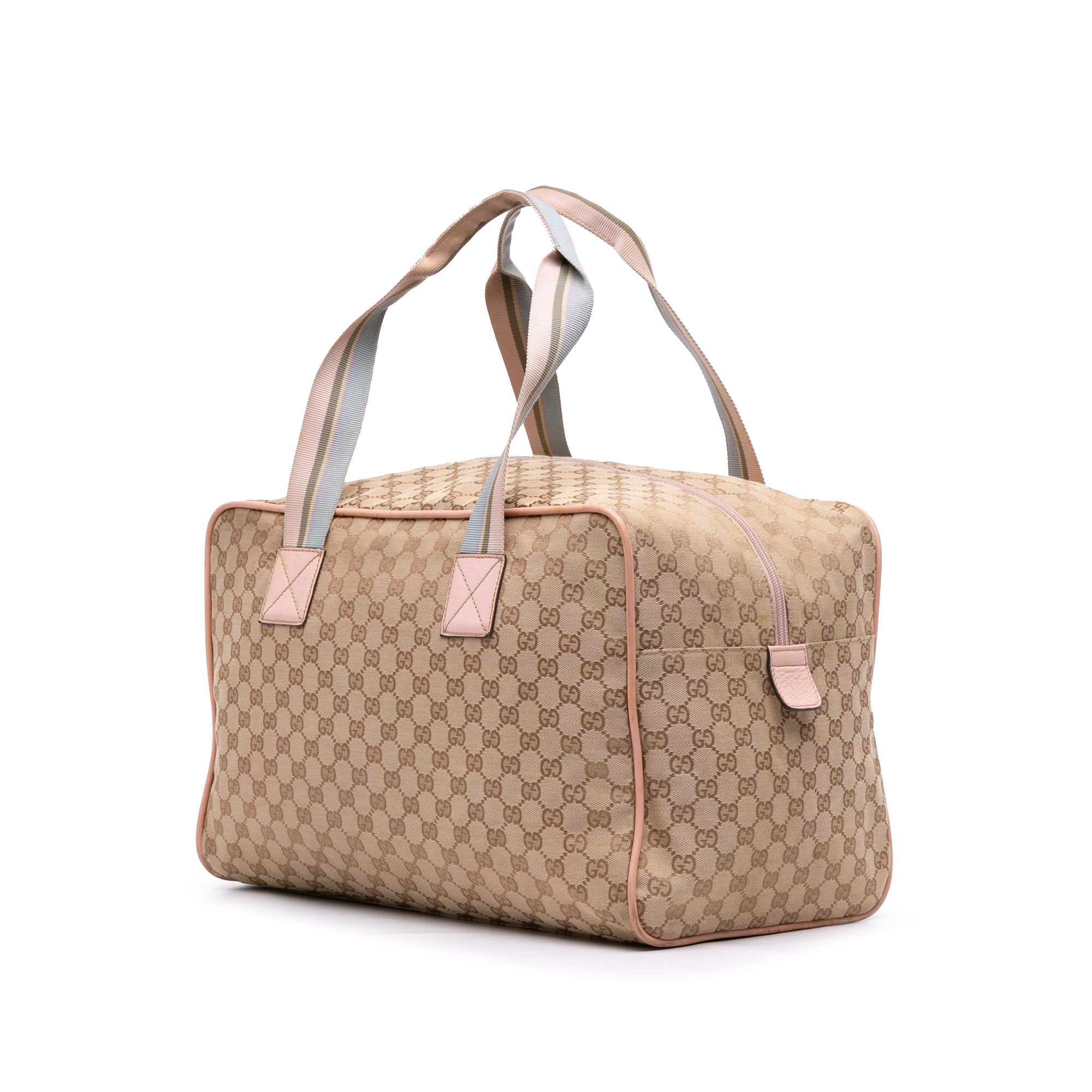 GG Canvas Web Duffle Bag