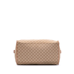 GG Canvas Web Duffle Bag