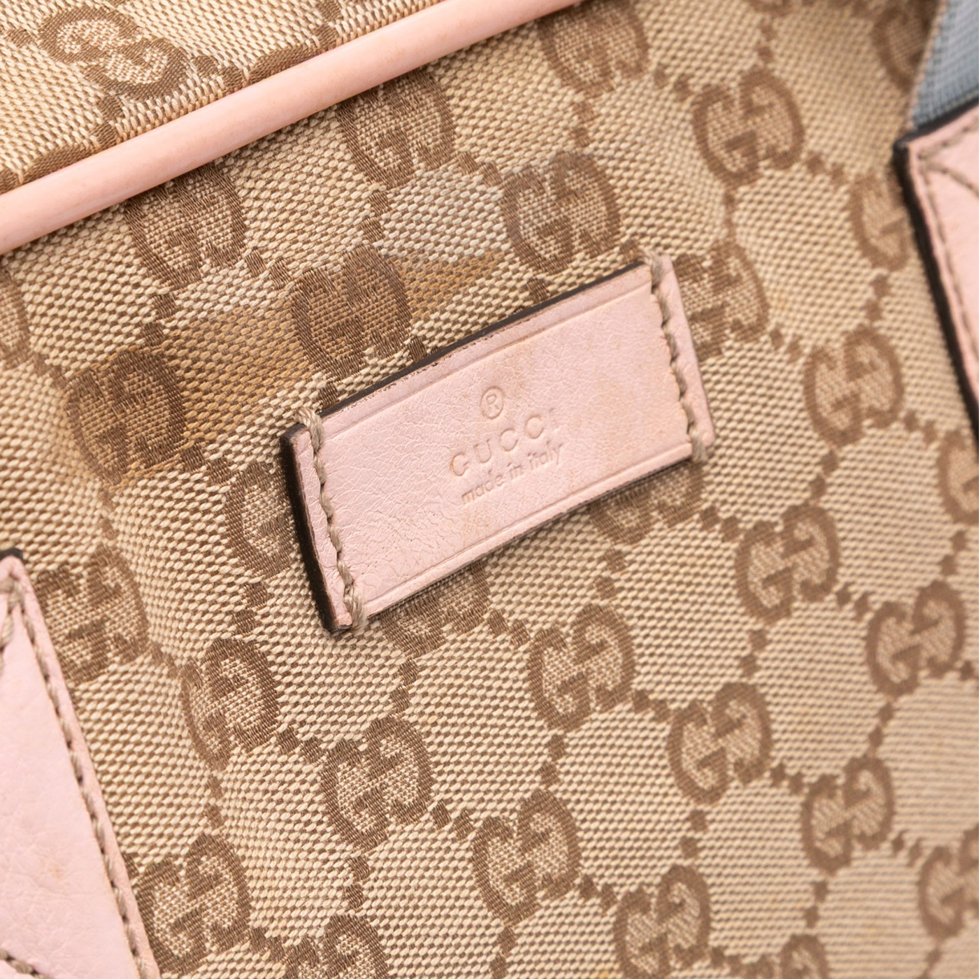 GG Canvas Web Duffle Bag