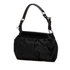 City Calf Trimmed Tessuto Sound Lock Shoulder Bag