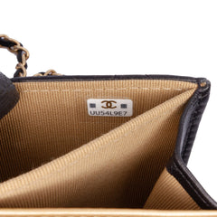 Quilted Lambskin Pearl Crush Clutch With Chain