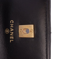 Quilted Lambskin Pearl Crush Clutch With Chain