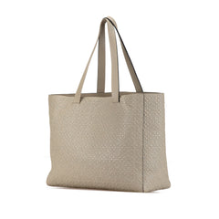 Embossed Anagram T Shopper Tote