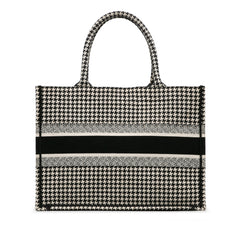 Medium Houndstooth Book Tote