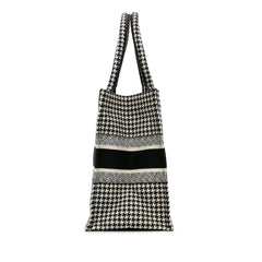 Medium Houndstooth Book Tote