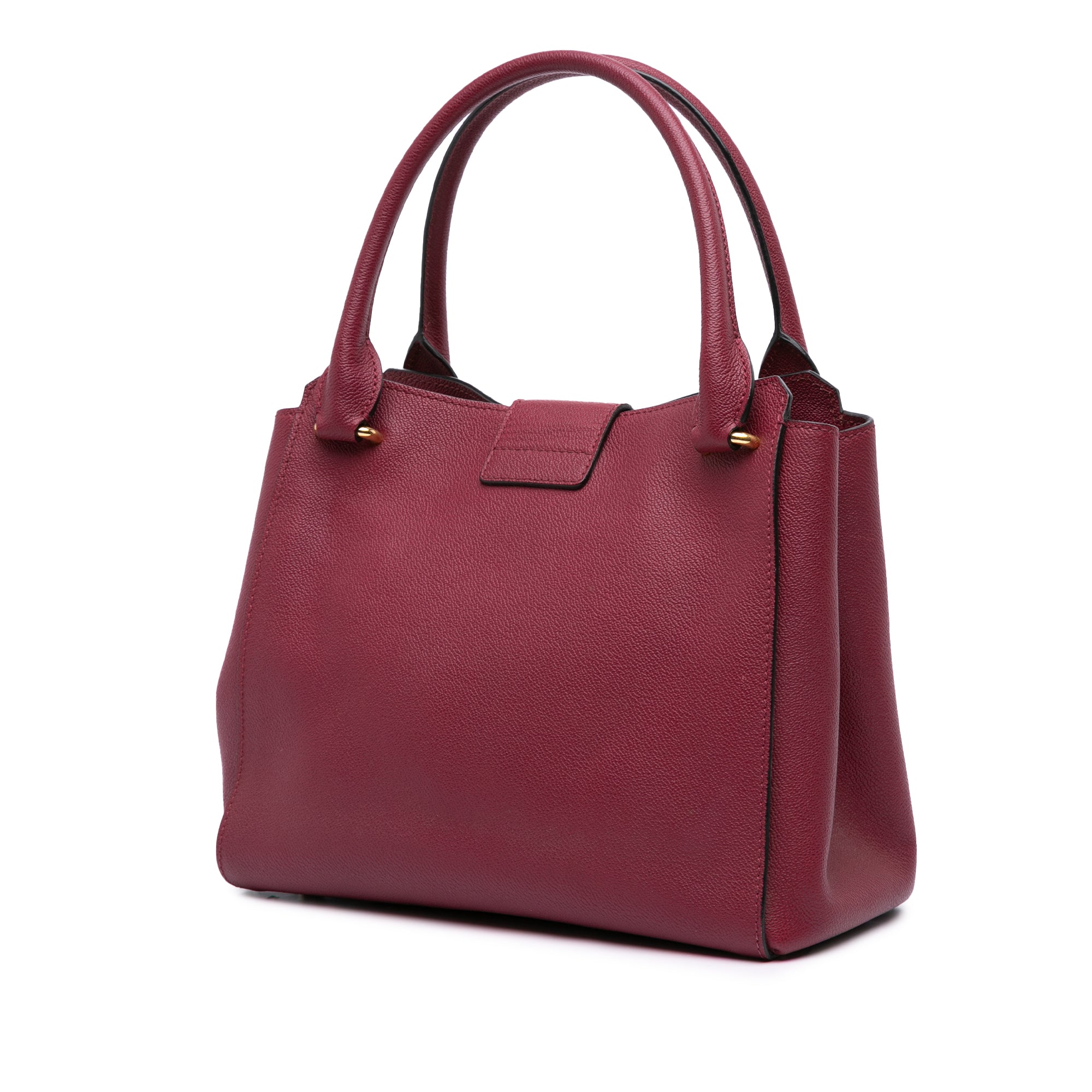 Medium Grained Calfskin Buckle Tote