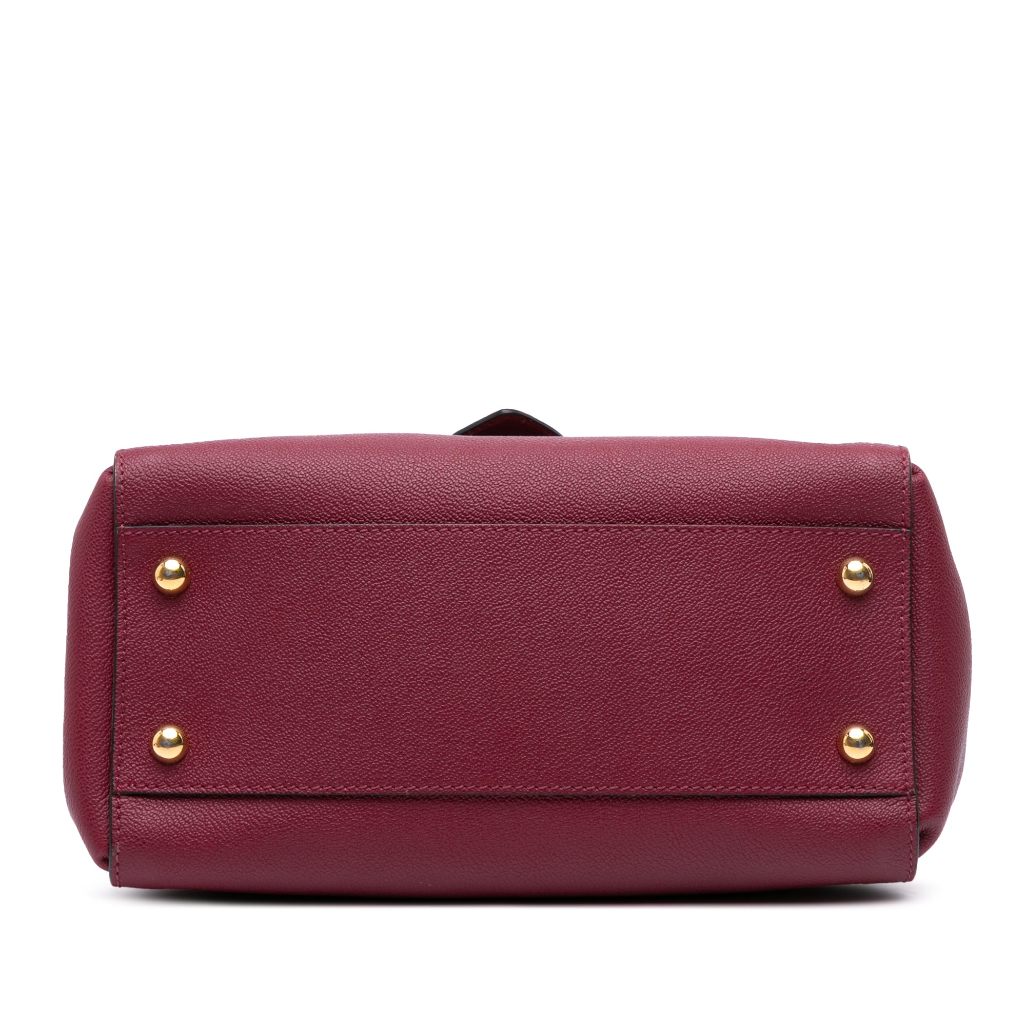 Medium Grained Calfskin Buckle Tote