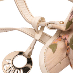 Mini Zucca Canvas Rose Printed Chef Handbag