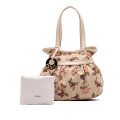 Mini Zucca Canvas Rose Printed Chef Handbag