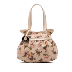 Mini Zucca Canvas Rose Printed Chef Handbag