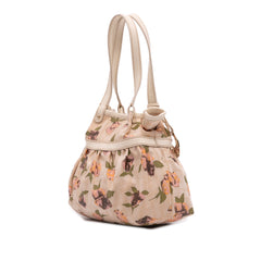 Mini Zucca Canvas Rose Printed Chef Handbag