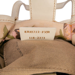 Mini Zucca Canvas Rose Printed Chef Handbag