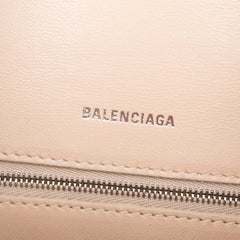 Small Leather Hourglass Top Handle Bag