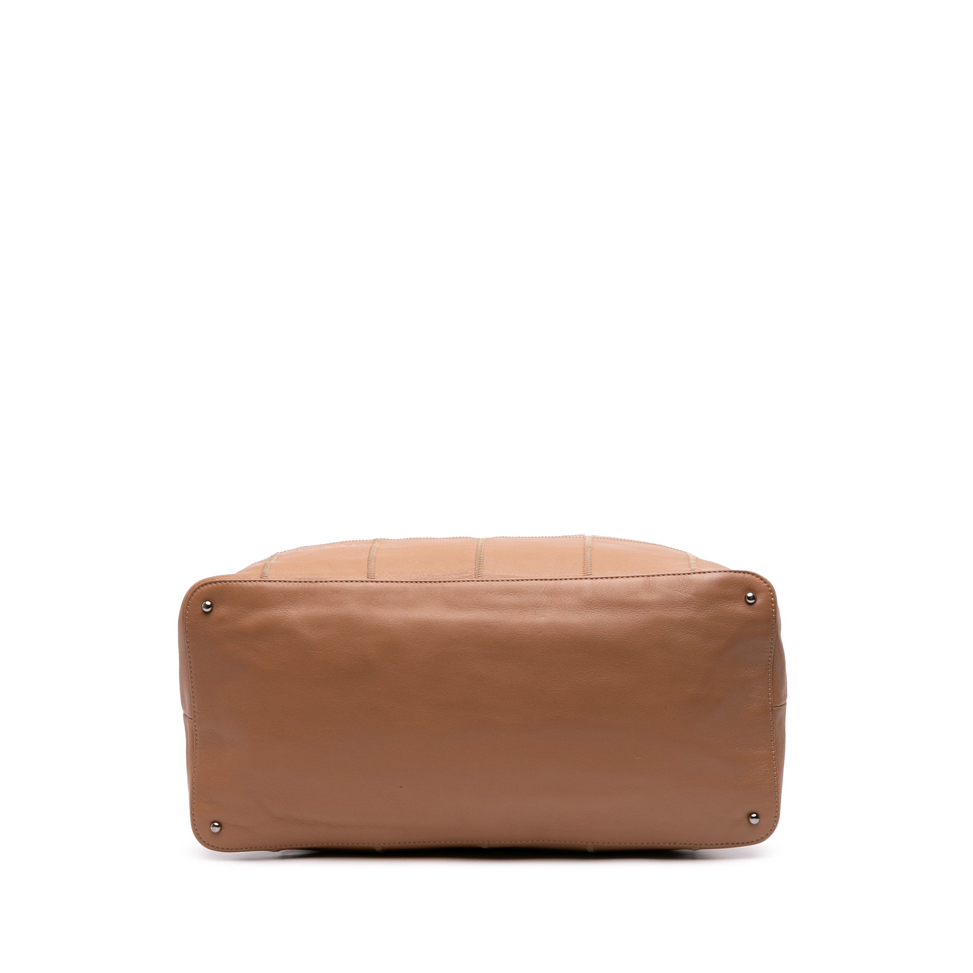 Calfskin Square Stitch Tassel Hobo