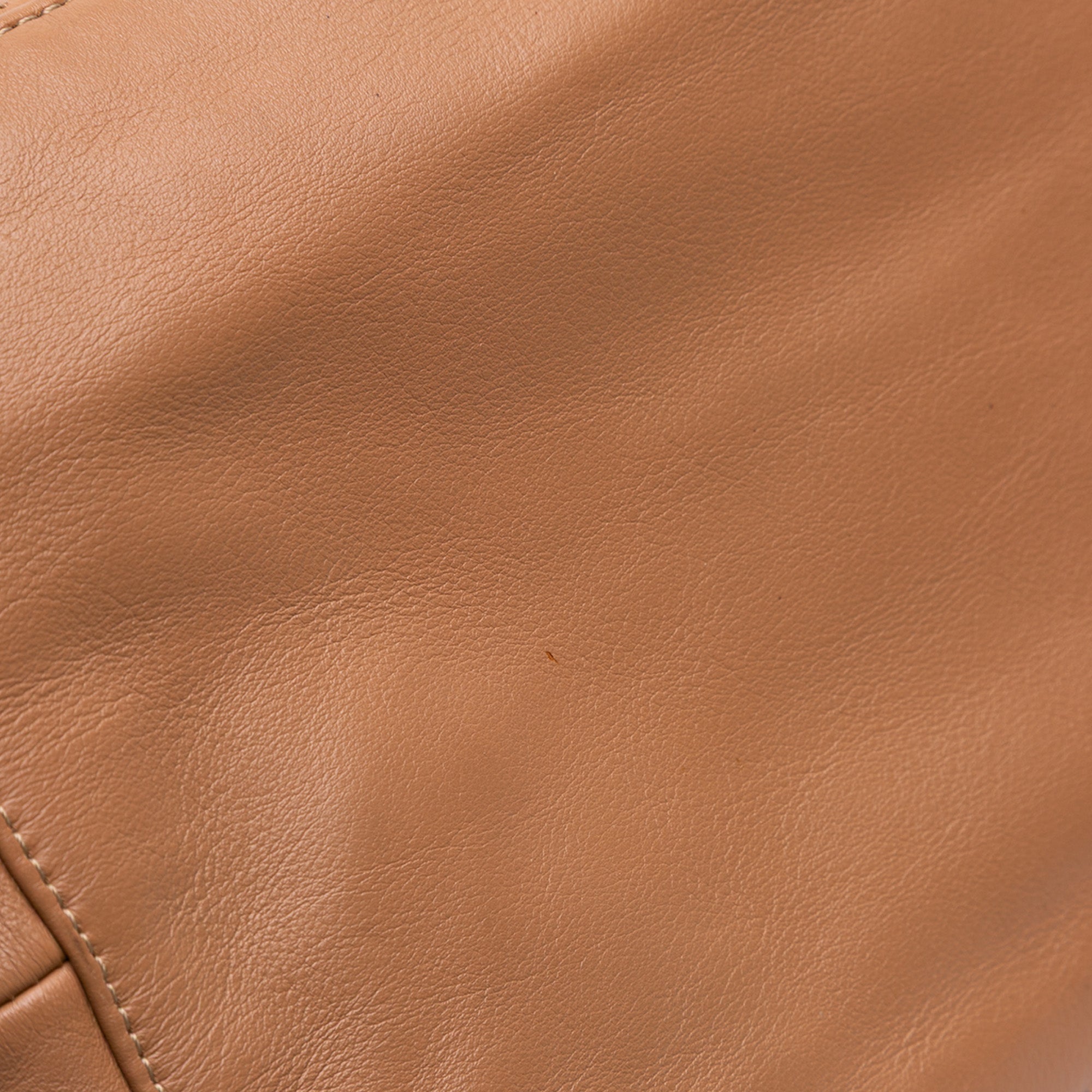 Calfskin Square Stitch Tassel Hobo
