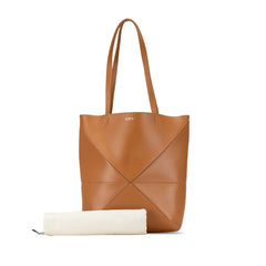 Medium Shiny Calfskin Puzzle Fold Tote