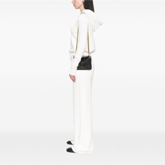 Medium Chevron Sheepskin Monogram College Satchel