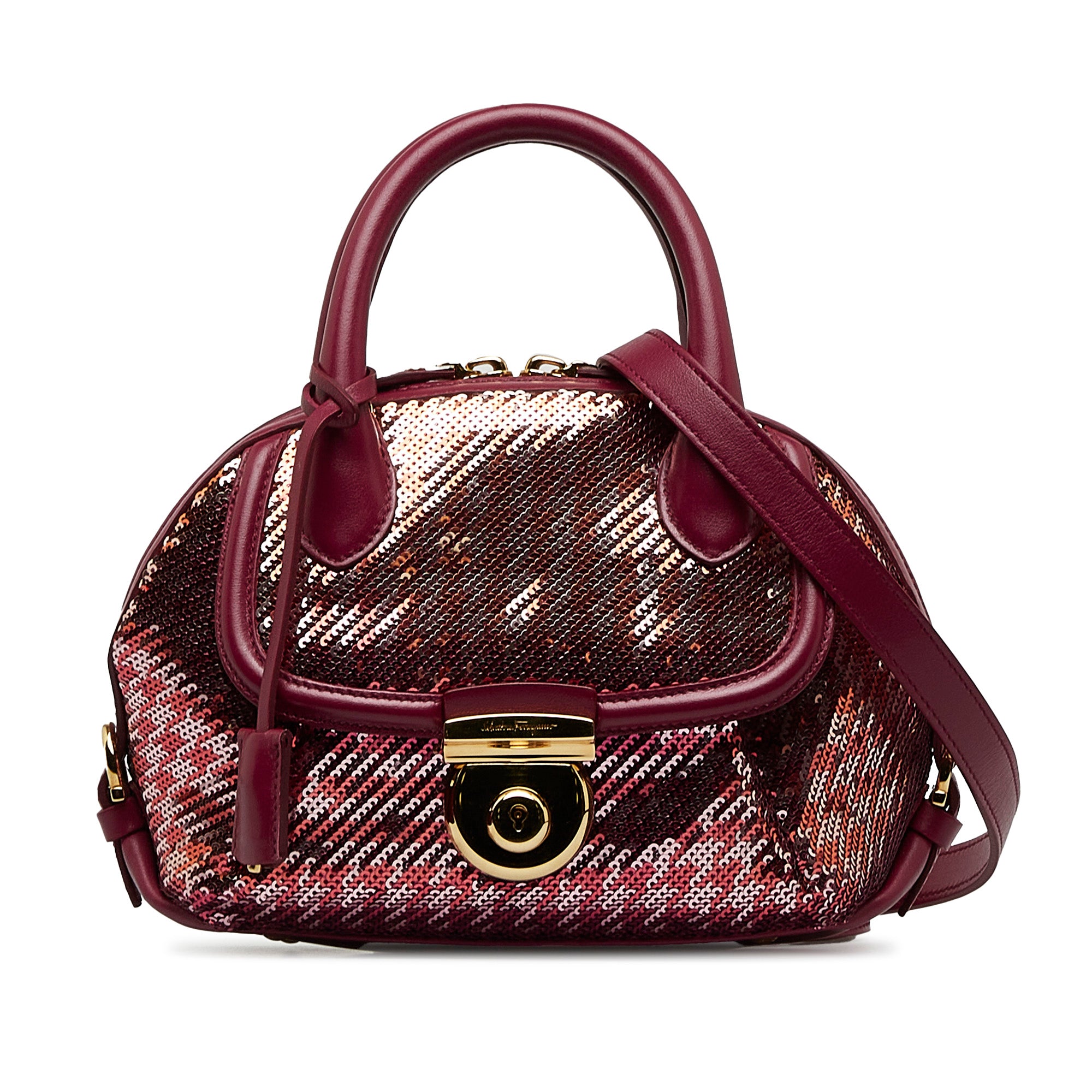 Mini Sequin Fiamma Satchel